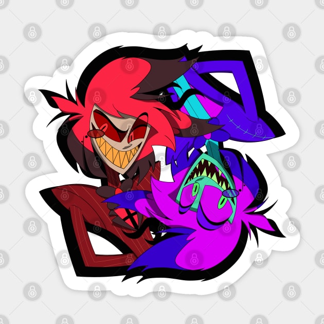 Alastor Sticker by CreepyChara